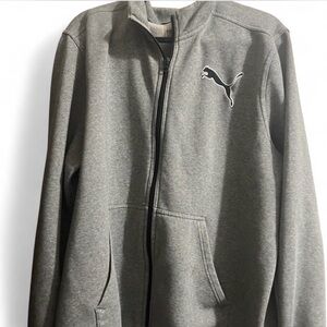 Puma Black and Gray Fleece Jacket